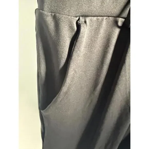 NWT Halara Jumpsuit V Neck Wide Leg Black XL - Picture 3 of 7